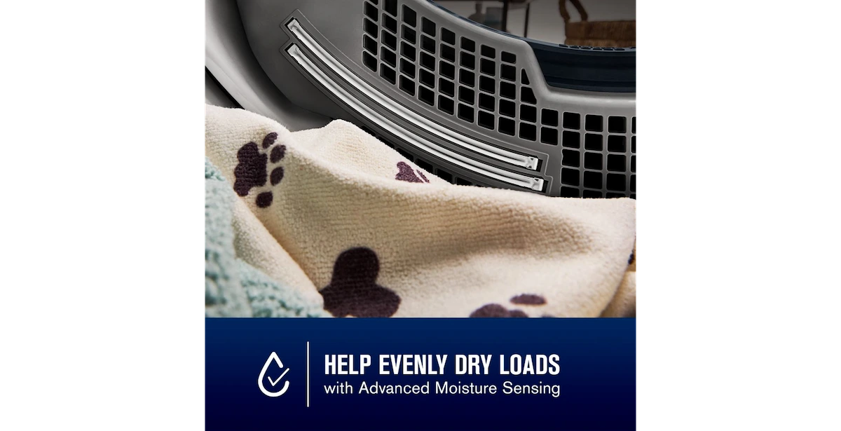 An infographic describing the moisture sensor on Maytag dryers